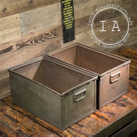 small vintage metal storage box|small steel boxes for storage.